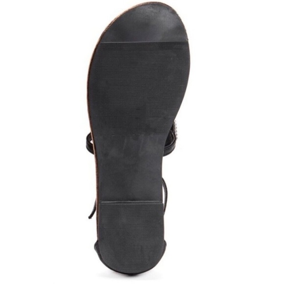 Muk Luks Women's Black Linzie Gladiator Sandals Silver Mesh Shoe Size 7 NEW - Picture 5 of 5